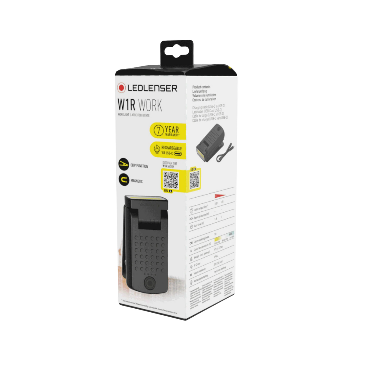 Ledlenser - W1R Work Clip Light