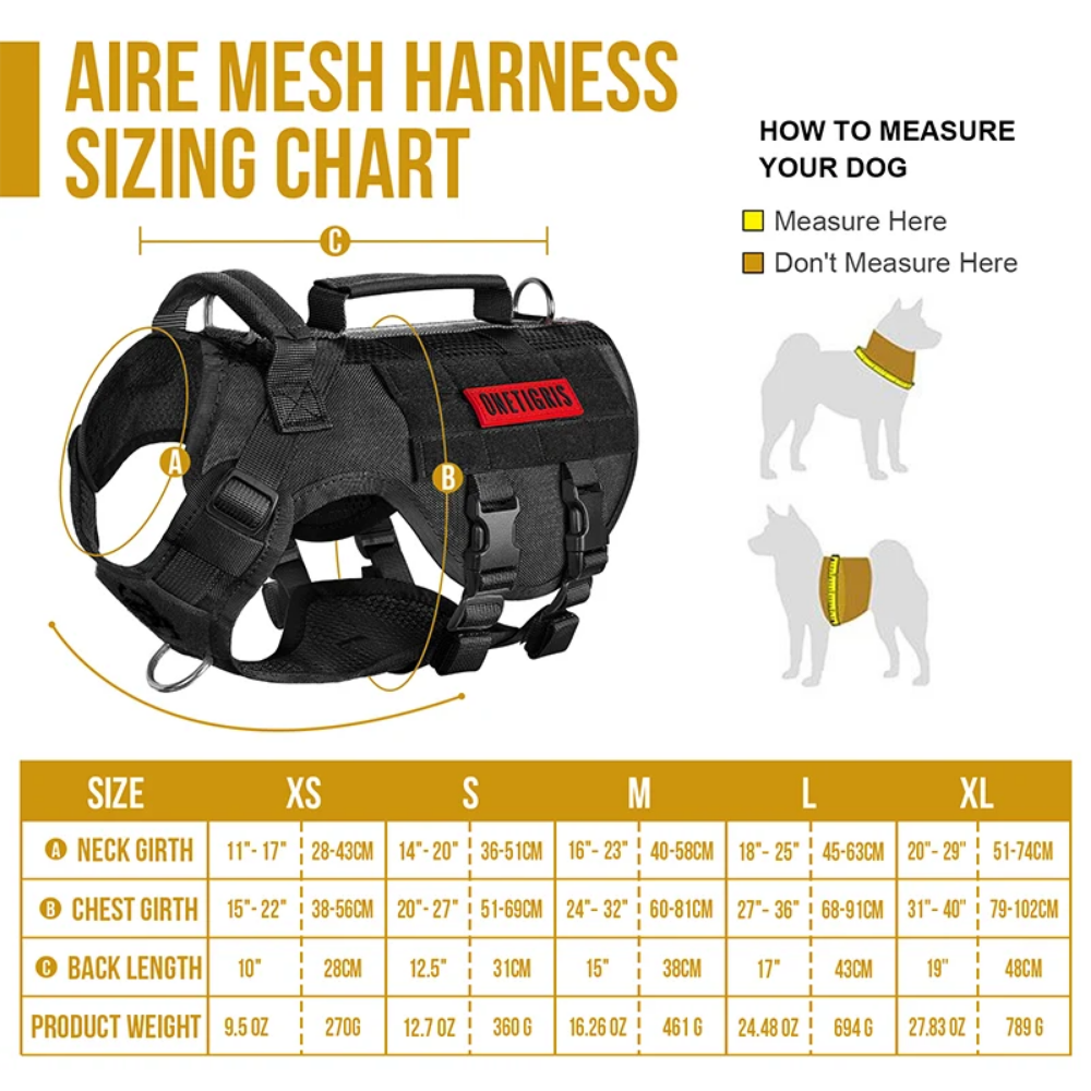 ONETIGRIS - AIRE Mesh Dog Harness
