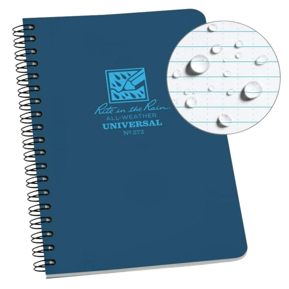 Rite in the Rain - No.273 4.6 x 7 Side Spiral Notebook Universal | Blue