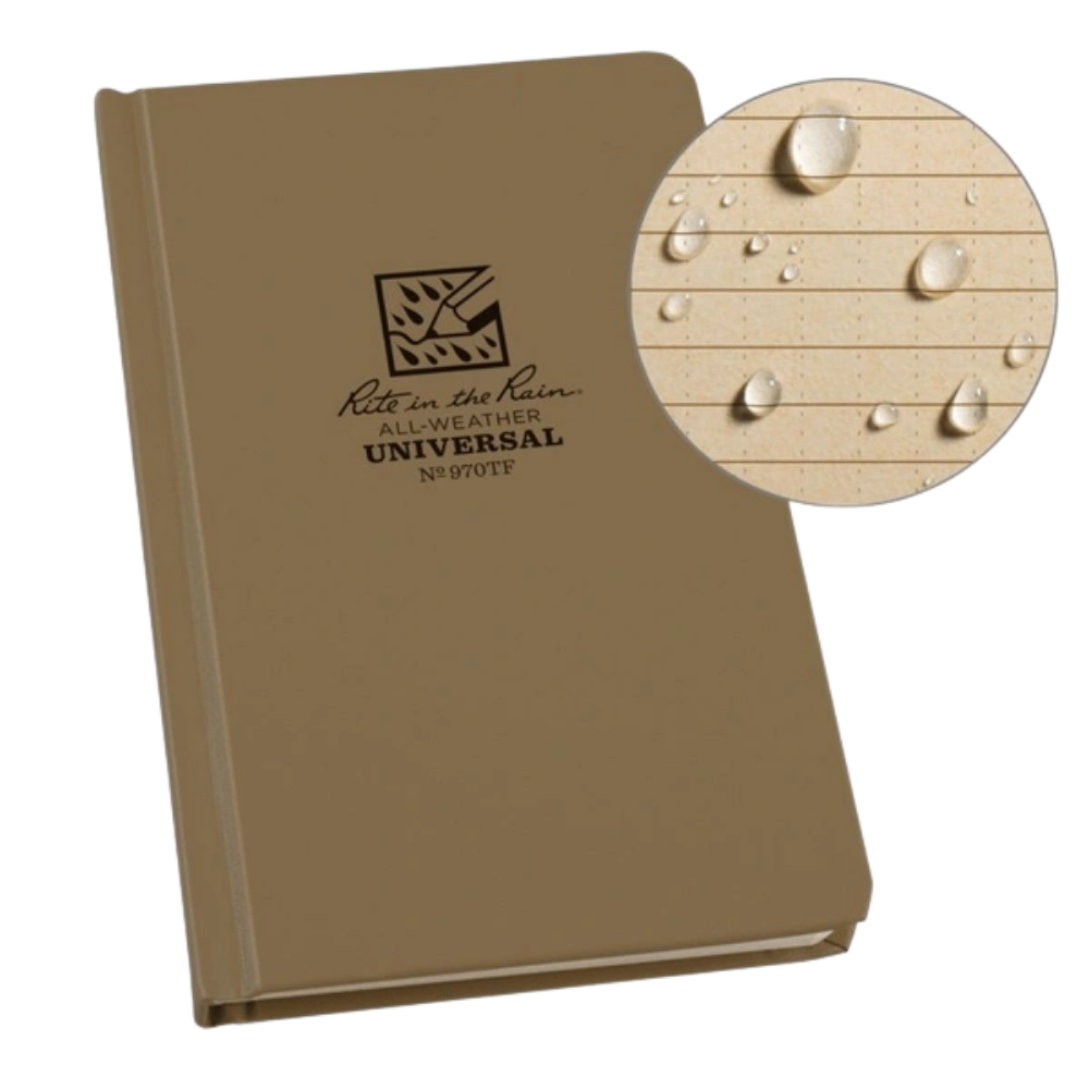 Rite in the Rain - No.970F Hard Cover Book Universal | Tan