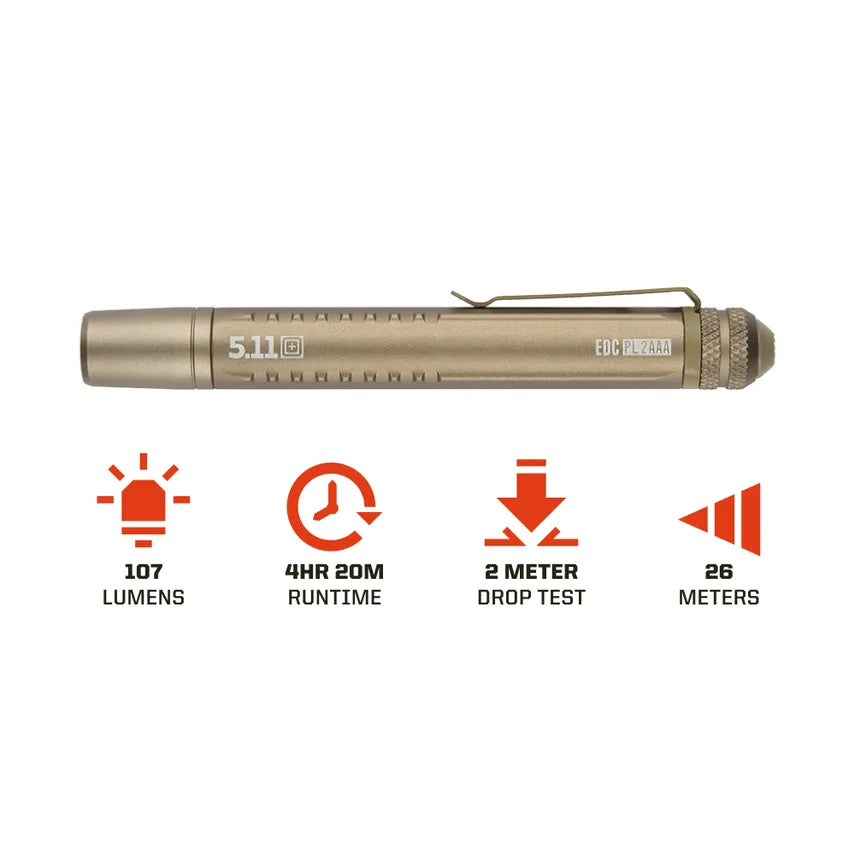 5.11 Tactical - EDC PL 2AAA Flashlight