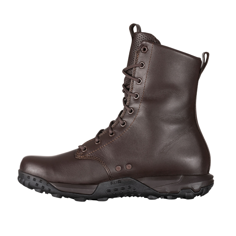 5.11 Tactical A/T HD 8-inch Boot in Black Coffee, left side view