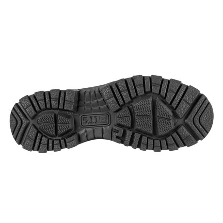 Underside of the 5.11 Tactical EVO 2.0 6-inch Side Zip Boot, showing the outsole tread