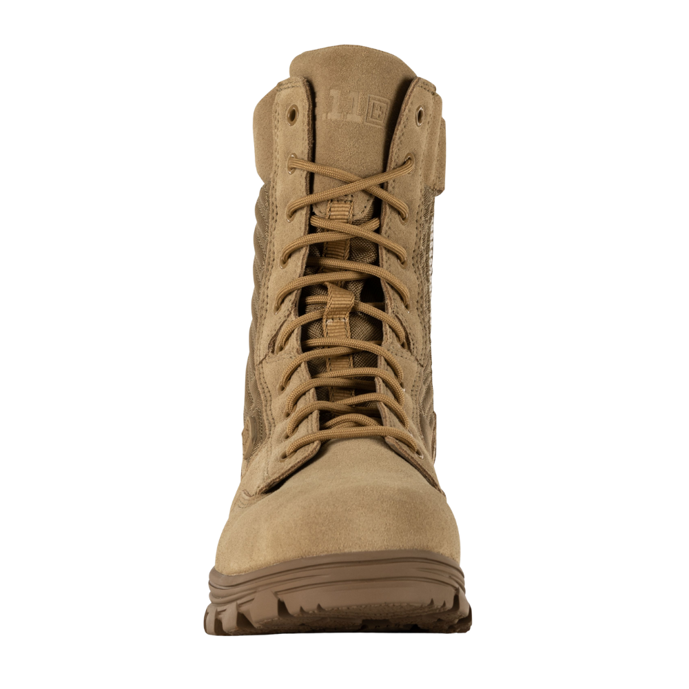 5.11 Tactical EVO 2.0 8-inch Arid Boot in Coyote, front view