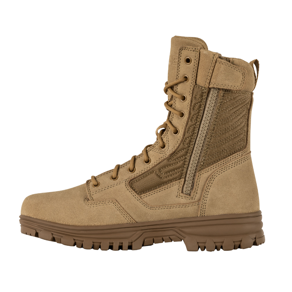 5.11 Tactical EVO 2.0 8-inch Arid Boot in Coyote, left side view