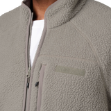 Close-up of the on the 5.11 Tactical HQ Tech Fleece Jacket in Mushroom