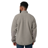 Man wearing the 5.11 Tactical HQ Tech Fleece Jacket in Mushroom, back view