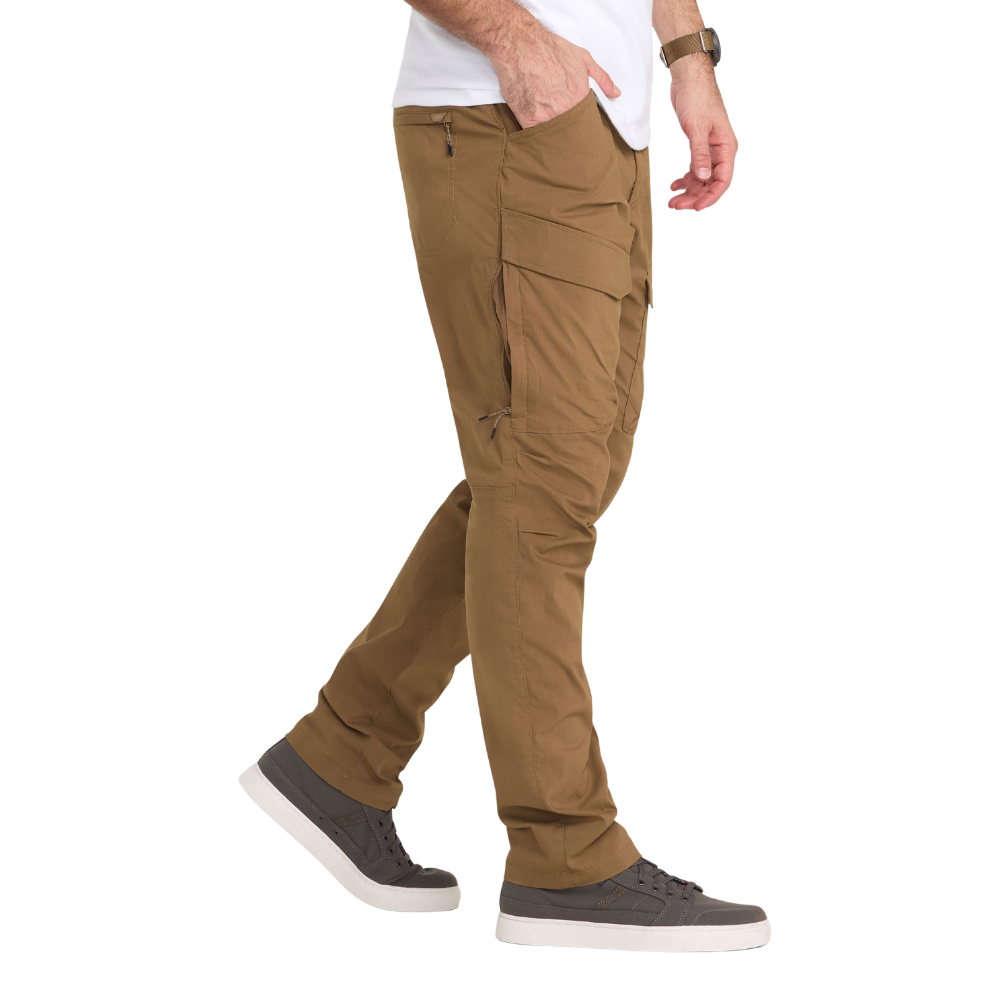 5.11 Tactical Meridian pant in Kangaroo, left side view