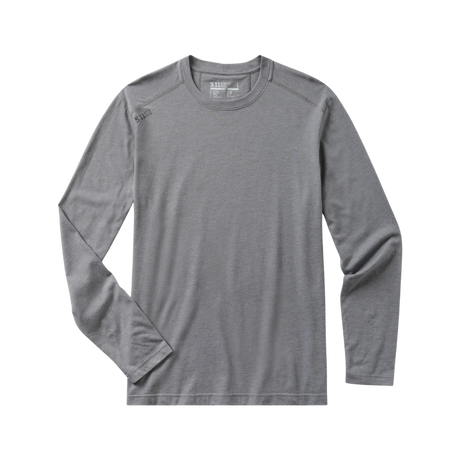 5.11 Tactical PT-R Charge Long Sleeve 2.0 in Storm Heather, front view