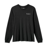 5.11 Tactical Send It Bow Long Sleeve Tee in Black, front view