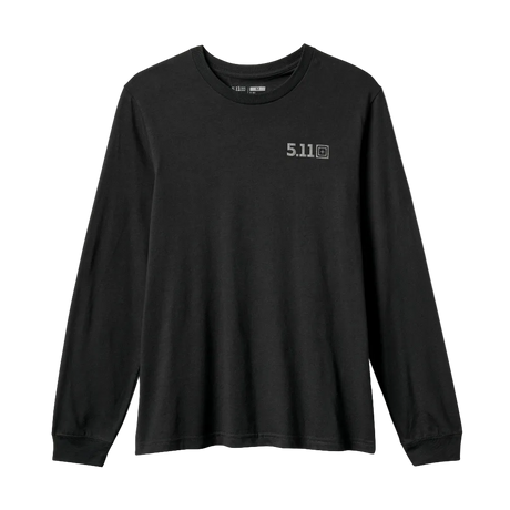 5.11 Tactical Send It Bow Long Sleeve Tee in Black, front view