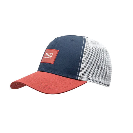 5.11 Tactical Legacy Box Trucker Cap-Headwear-5.11 Tactical-Pacific Navy-TacSource