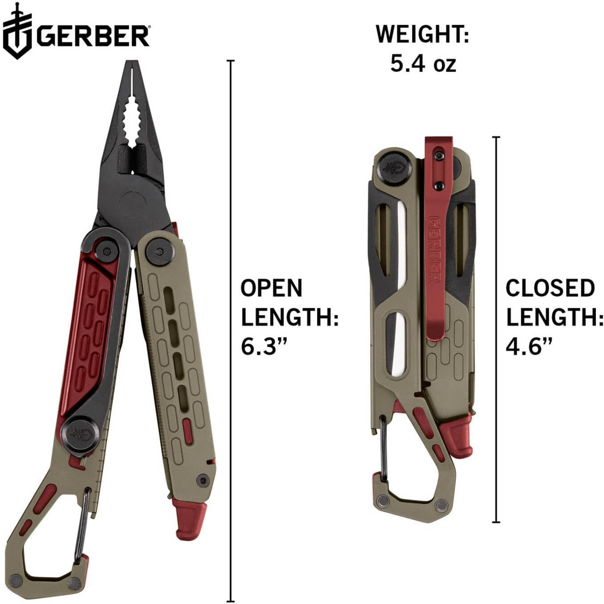Gerber - Stakeout Spark Multi-Tool | Coyote/Red