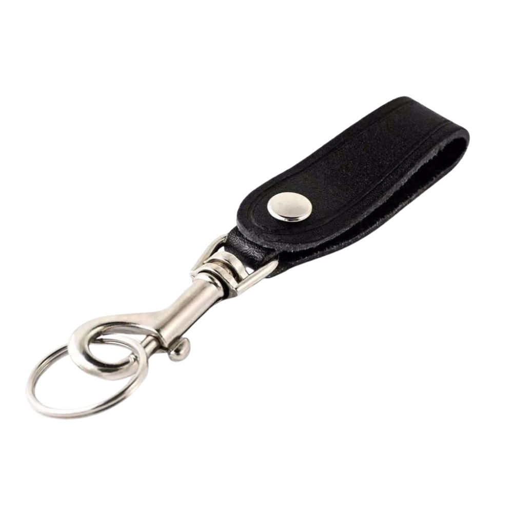 KEY-BAK - Bolt Snap Key Ring with Detachable | Leather Strap