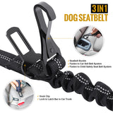 ONETIGRIS - Dog Leash 17 | w/ Seat Belt Buckle