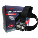 Powertac - Explorer HL-10 | 2550 Lumen White/Red/IR Headlamp