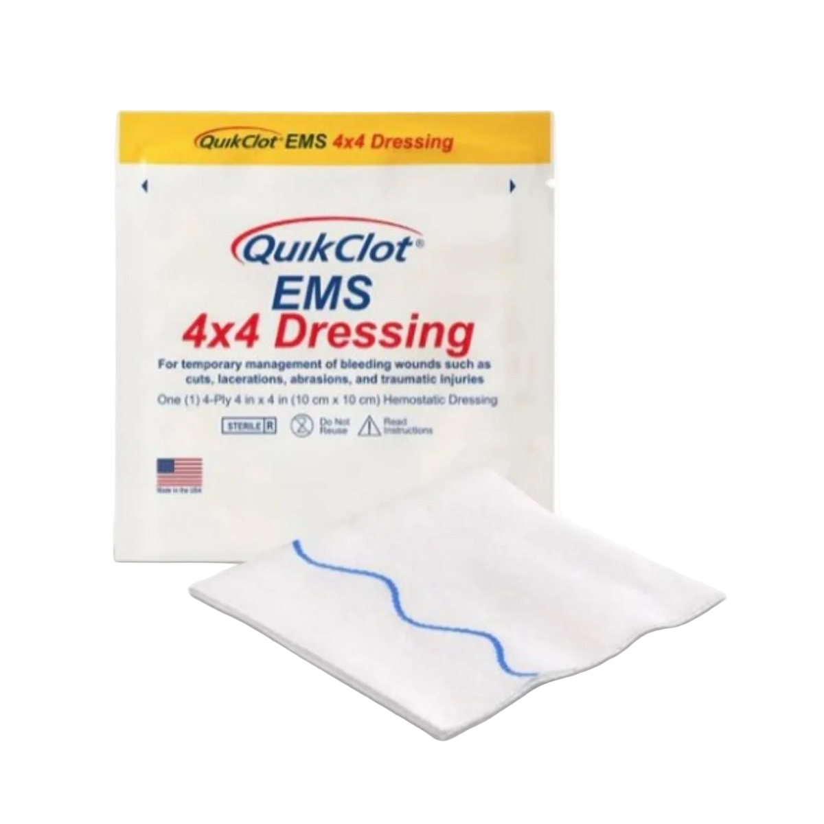 QuikClot EMS 4x4 Dressing
