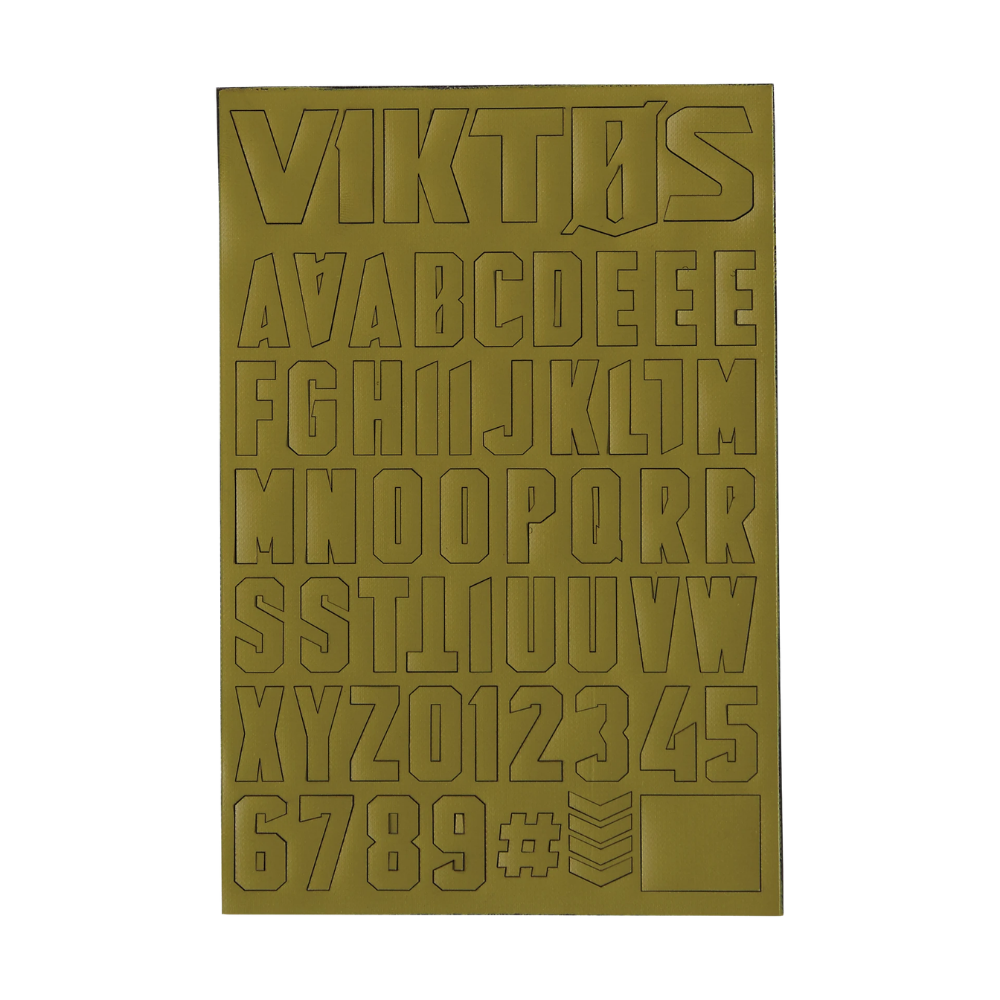 VIKTOS - Moralphabet OSFA Hook and Loop Letters