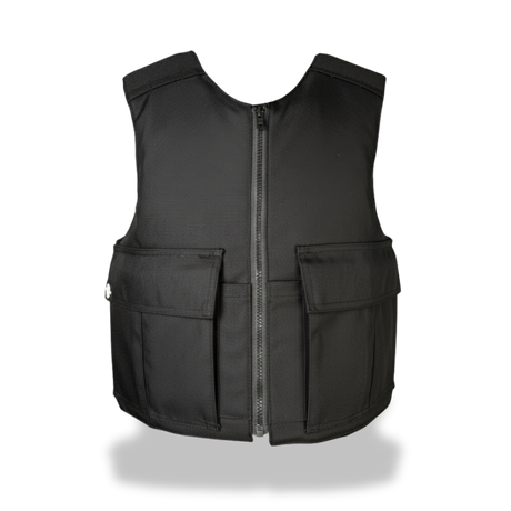EnGarde PUMA anti-stab vest in black front view