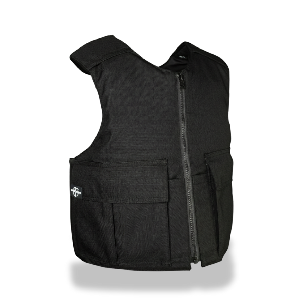 EnGarde PUMA anti-stab vest in black, left side view