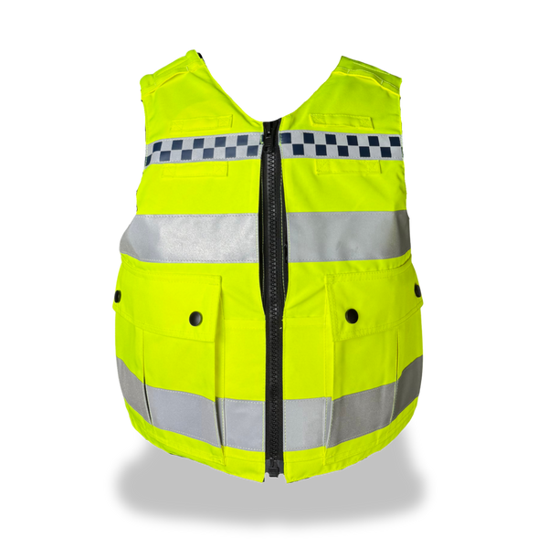 EnGarde PUMA anti-stab vest in reflective yellow front