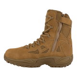 Reebok Rapid Response 8 side zip composite toe boot in coyote, side view of the inner side