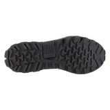 Reebok Trailgrip Tactical 8 side zip waterproof boot in black, view of the outsole tread from below